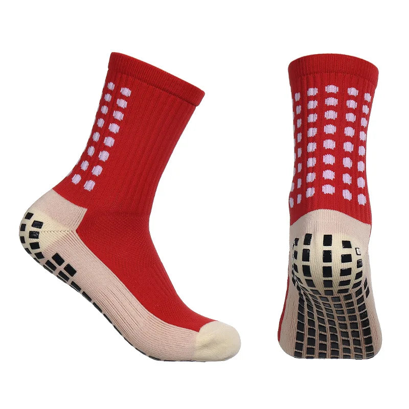3 Pairs Non-Slip Grip Football Socks