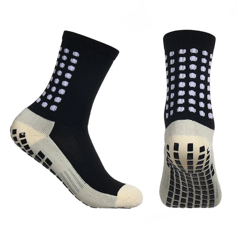 3 Pairs Non-Slip Grip Football Socks