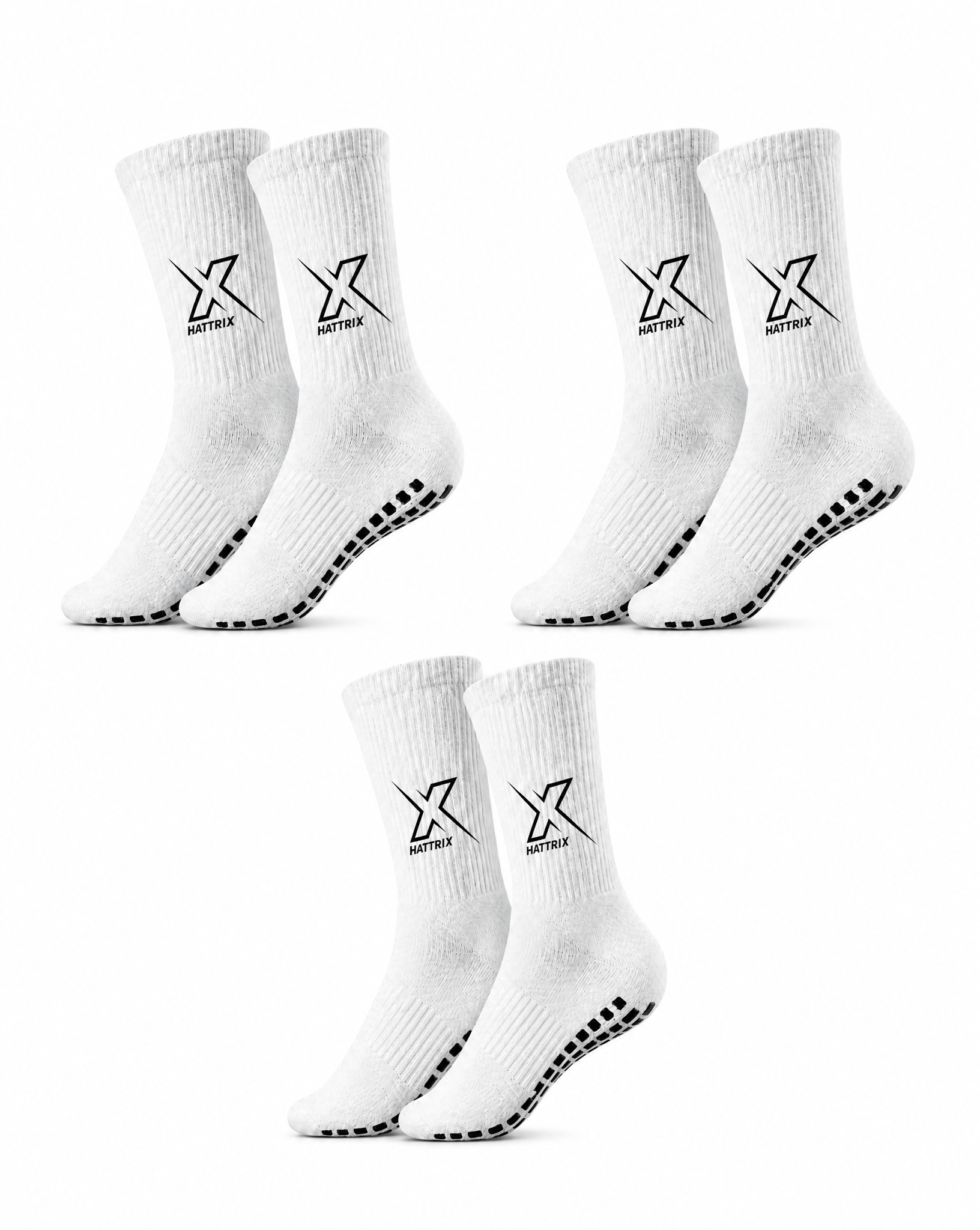 HATTRIX Grip Socks - 3 pack (C2-6)