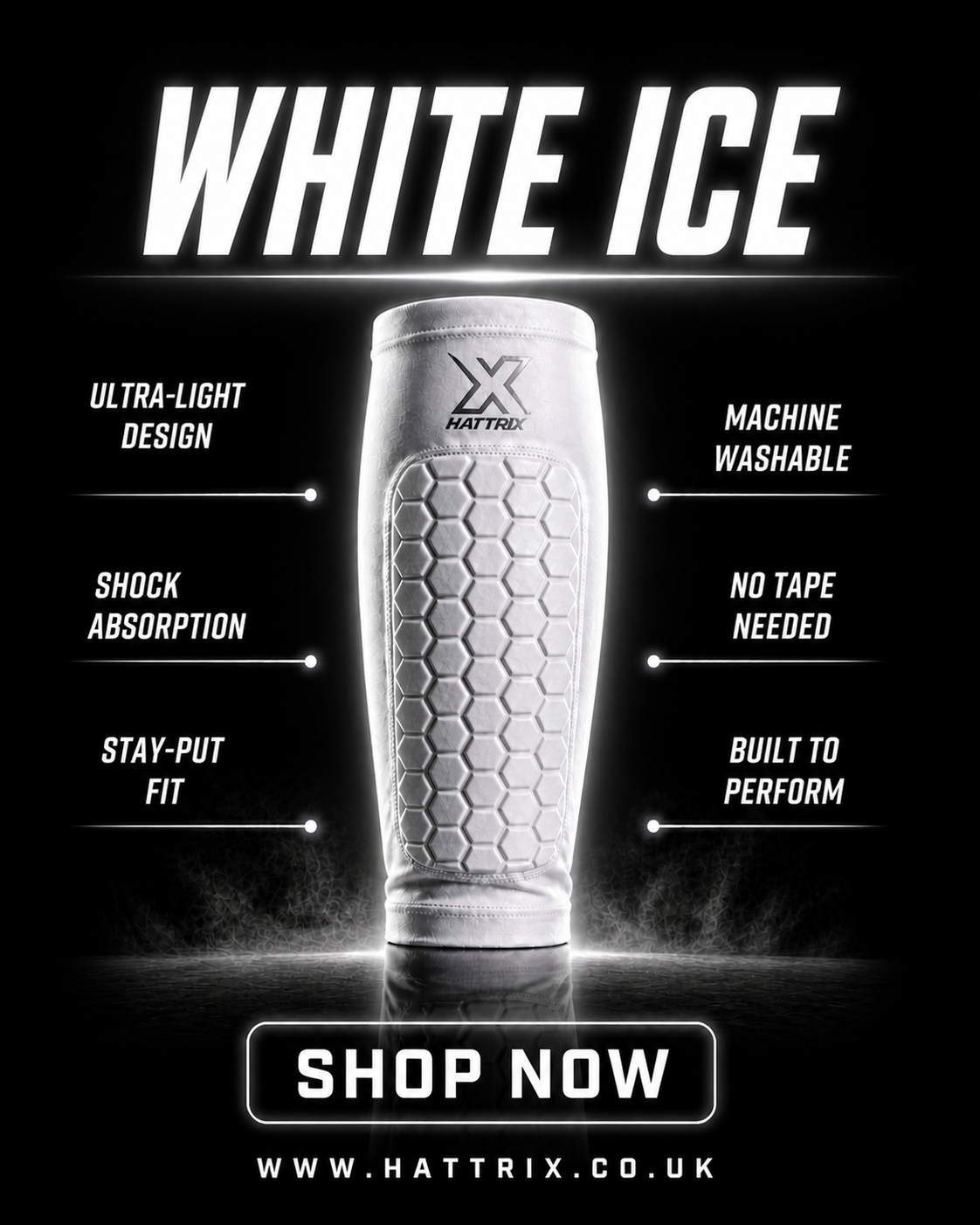 Hattrix Junior Matchday Pro Shin Pads ( 7-12 )