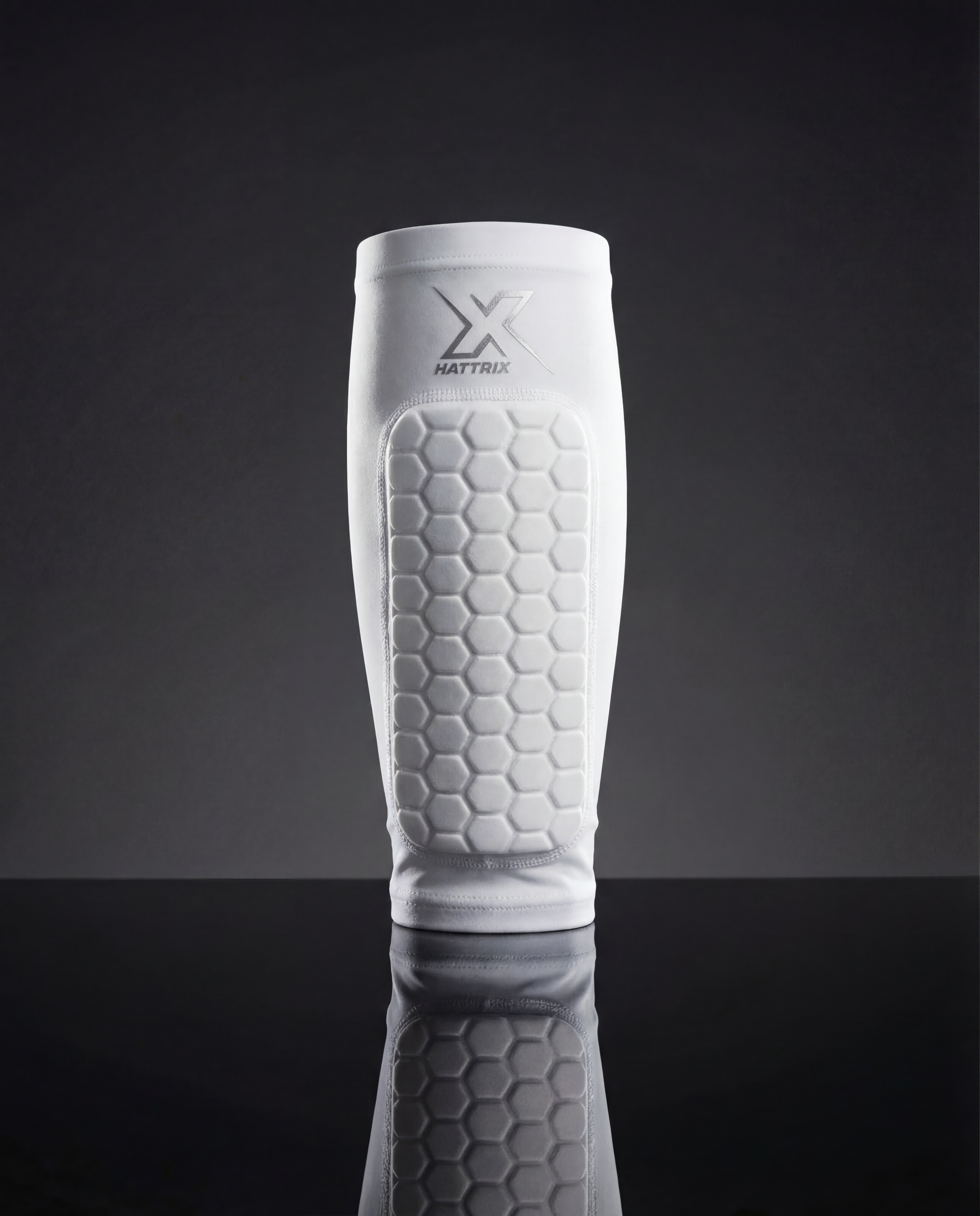 Hattrix  Compression Shin Pads ( Ages 7+ )- Lightweight football protection.